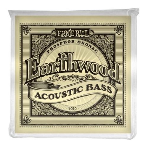Ernie Ball 2070 - Jeu De Cordes Basse Acoustique - Earthwood Phosphore Bronze