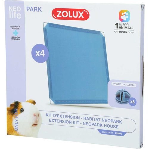 Extension Pour Cage Modulable Pour Cochon D'inde Neolife Park 1.10 M² Panneaux Pleins