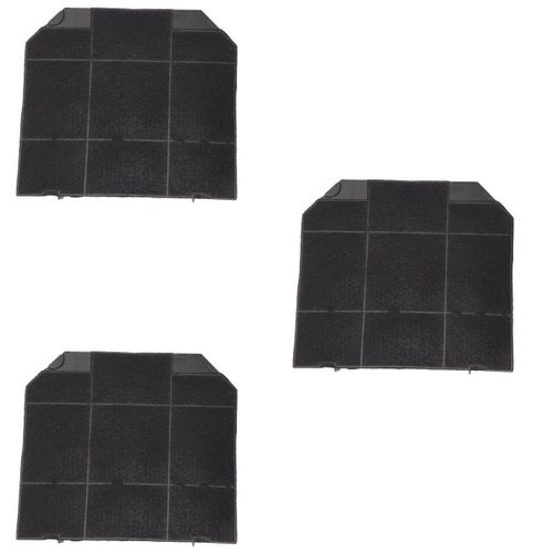 Lot de trois filtres charbon ROBLIN 5403008 265X235X16 mm Hotte (5403008 C00384658 AEG AIRFORCE AIRLUX ARISTON HOTPOINT ARTHUR MARTIN ELECTROLUX BLOMBERG BOSCH DE DIETRICH ELECTROLUX FRANKE GLEM IND