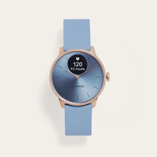 Withings Scanwatch Light - Montre Connectée Santé Cardiovasculaire, 37mm Bleu