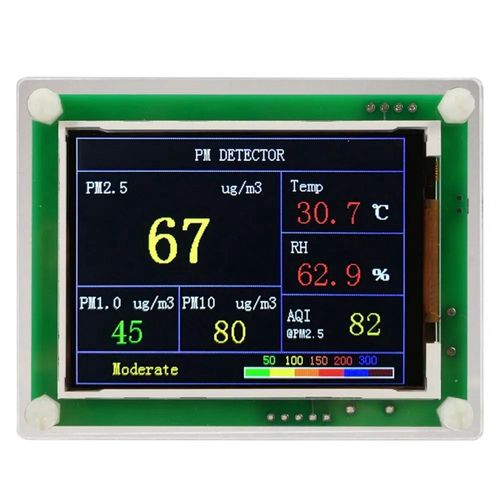 3X PM1.0 PM2.5 PM10 Module de DéTecteur Qualité L'Air Capteur PoussièRe Testeur Support Export Data Monitoring