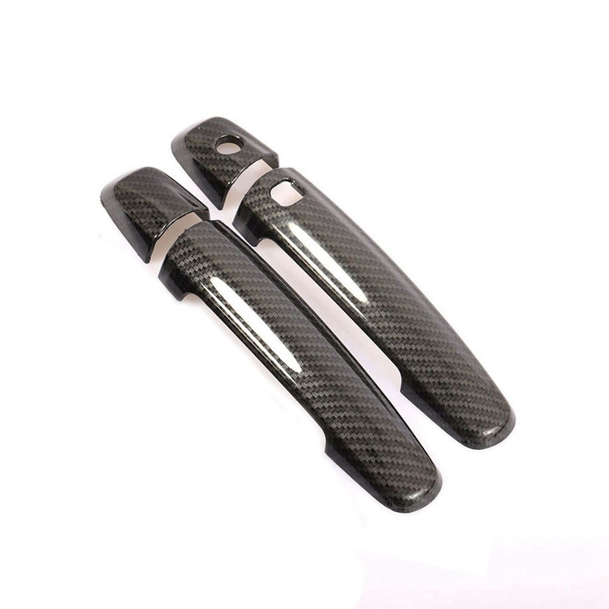 2x Garniture Chrome Pour Poigne De Porte En Fibre Abs Voit... - 4