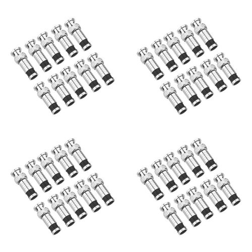 40 Pcs BNC Connecteur de Compression pour Coax RG59 Cable CCTV Cameras
