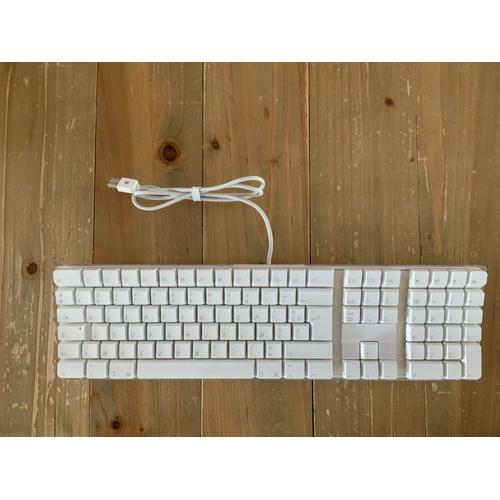 Apple Pro Clavier AZERTY avec Fil - Blanc (A1048)