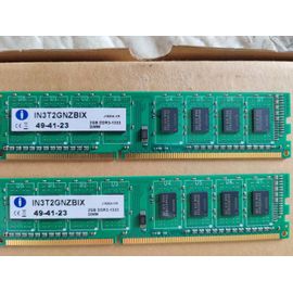 2 barrettes 2gb Integral IN3T2GNZBIX Pc3-10600u Ddr3 Computer Memory RAM