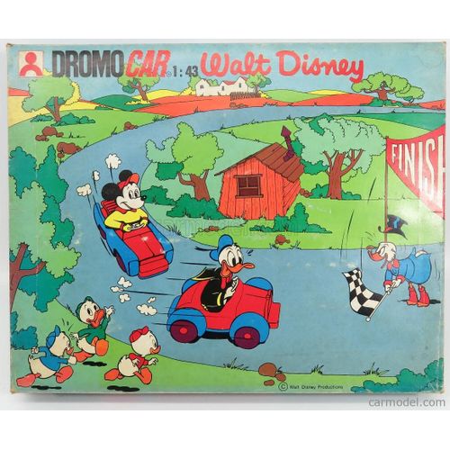 Polistil Circuit Punch Cadet Walt Disney, Mickey Et Donald, Dromocar, Complet Rare