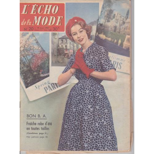 Echo De La Mode (L') N° 20 Du 19/05/1957