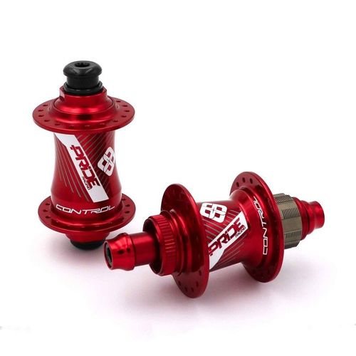 Paire De Moyeux Pride Control Pro 36h Red Rouge 20 Mm