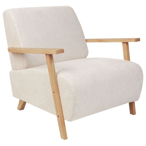 Fauteuil Lesja Tissu Beige Clair