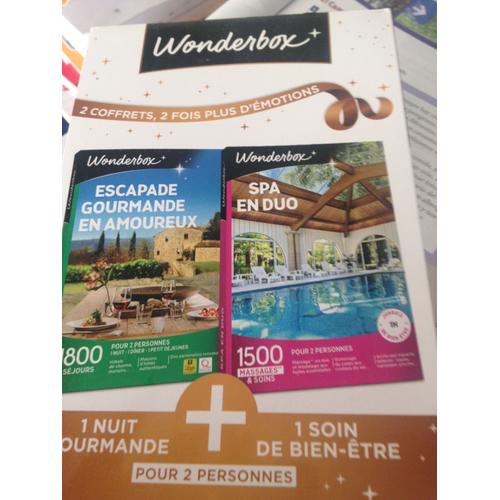 Wonderbox Escapade Gourmande En Amoureux Et Spa En Duo