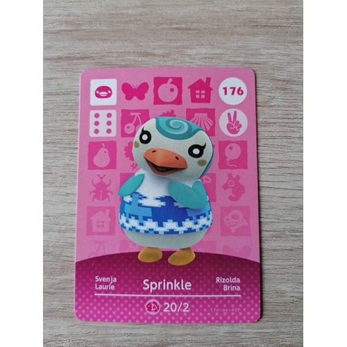 Carte Amiibo Animal Crossing Sprinkle 176