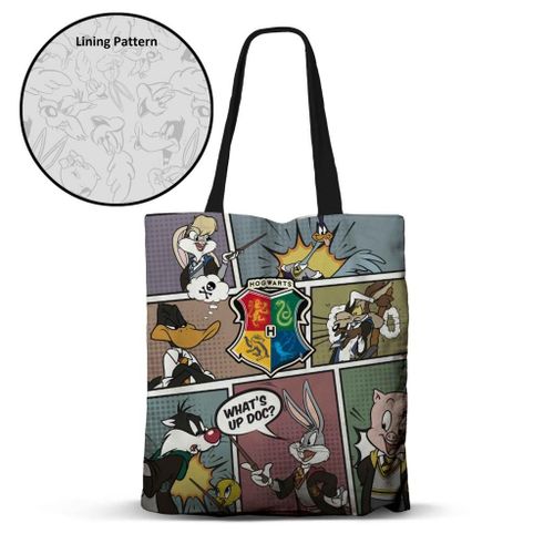 Looney Tunes à Poudlard - Tote Bag Premium '40x33x1cm'