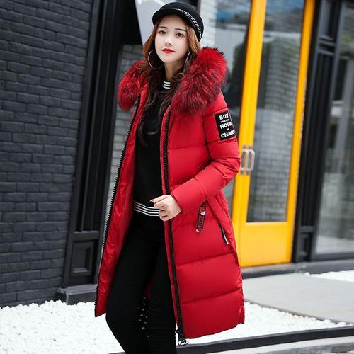manteau hiver femme chaud rouge