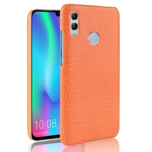 Classique Élégant Étui Pour Honor 10 Lite Housse De Protection Compatibilité Mode Classique D'alligator Anti Éraflure - Couleur Orange
