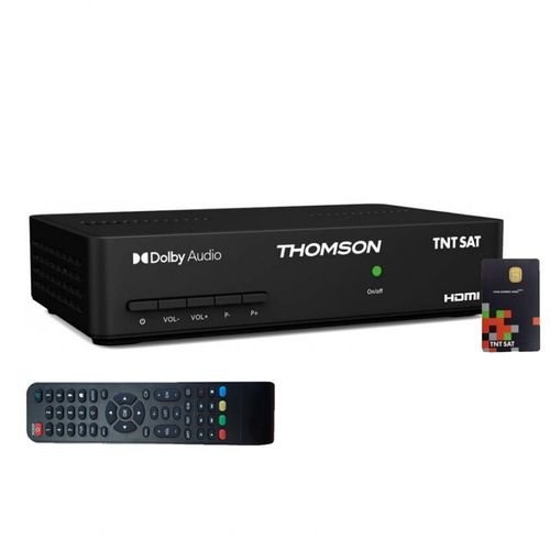 THOMSON Récepteur TV Satellite Full HD + Carte d'accès TNTSAT V6 Astra 19.2E