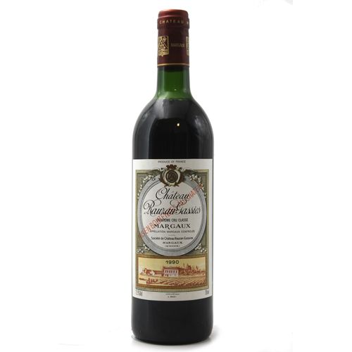 Château Rauzan Gassies 1990 - 75cl Aoc Margaux