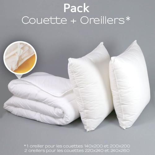 Dodo | Pack Couette 4 Saisons + Oreiller Medium Protection Active - 140 X 200 Cm