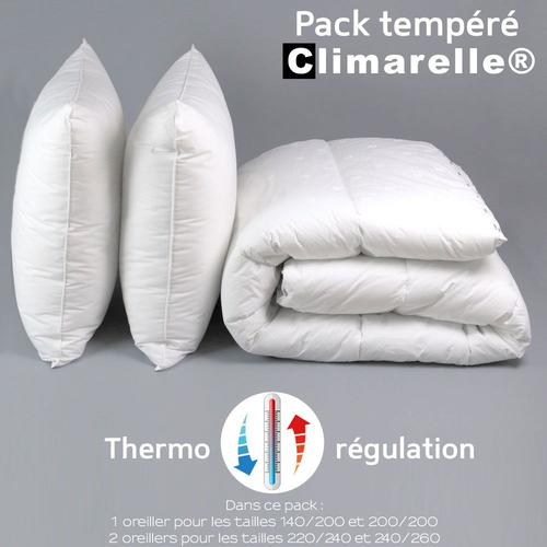 Dodo | Pack Climarelle® Thermorégulation Couette Legere + Oreiller - 140 X 200 Cm