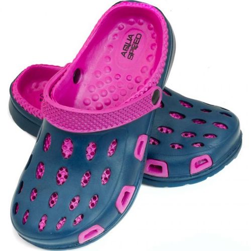 Aqua-speed Silvi Slippers Col 49 Pink Navy Blue