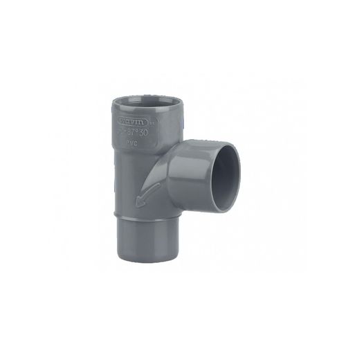 Té pvc pied de biche 90° mâle-femelle - WAVIN