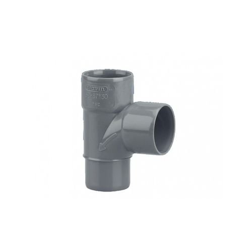 Té pvc pied de biche 90° mâle-femelle - WAVIN