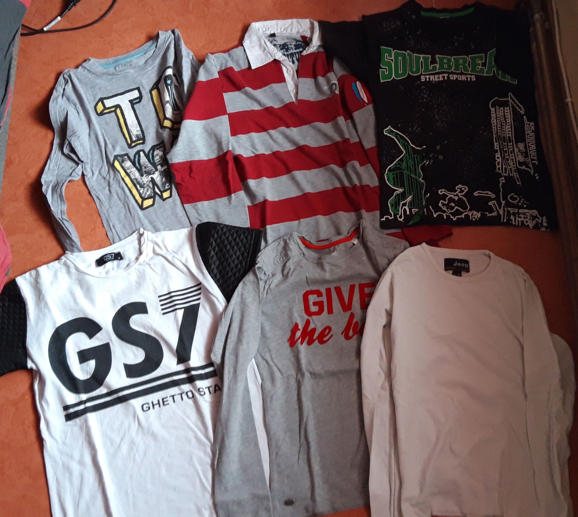 Lot Maillots T-Shirts Garçon 12 Ans