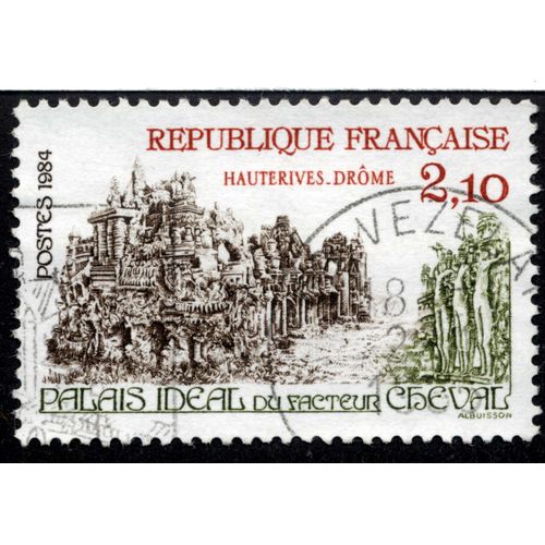 Timbre Palais Idéal Du Facteur Cheval,Hauterives.Drome.République Française.2,10,Postes,1984