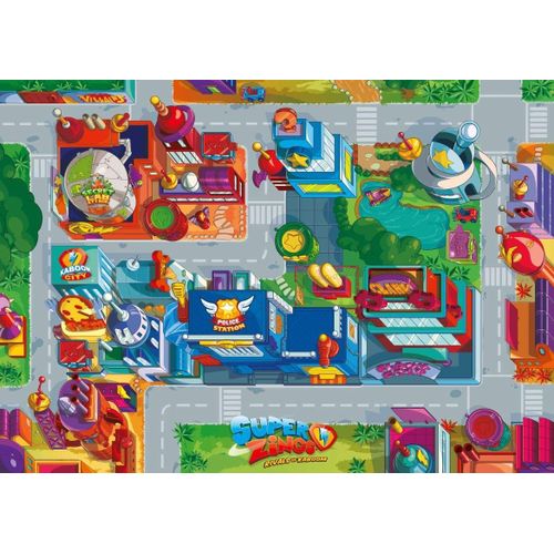 Puzzle Géant De Sol - Super Zings - 60 Pièces