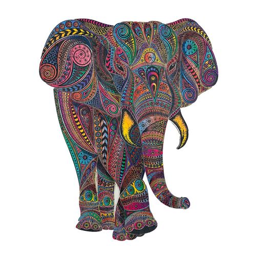 Puzzle En Bois - L'eléphant Impérial - 190 Pièces