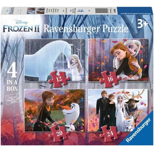 4 Puzzles - La Reine Des Neiges 2 - 12, 16, 20 Et 24 Pièces