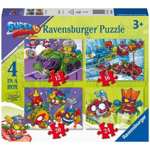 4 Puzzles - Super Zings - 12, 16, 20 Et 24 Pièces