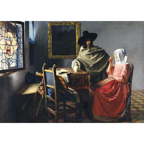 Johannes Vermeer - The Glass Of Wine, 1661 - Puzzle 1000 Pièces