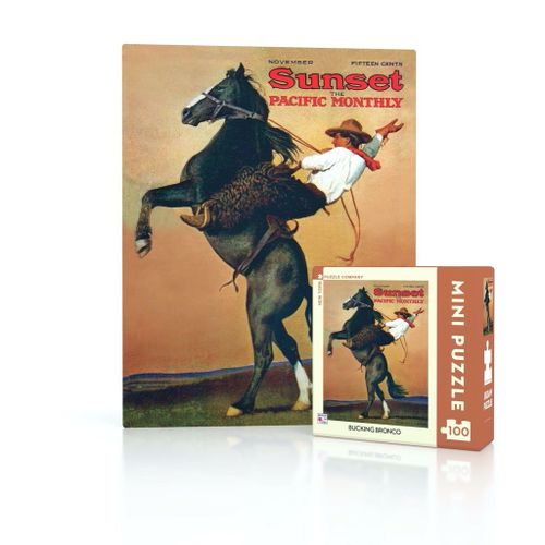 Sunset - Bucking Bronco Mini - Puzzle 100 Pièces