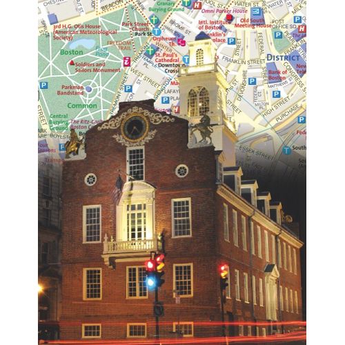 Boston City Map Mini - Puzzle 100 Pièces
