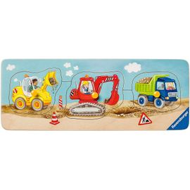 My First Wooden Puzzle - Au Chantier - 3 Pièces