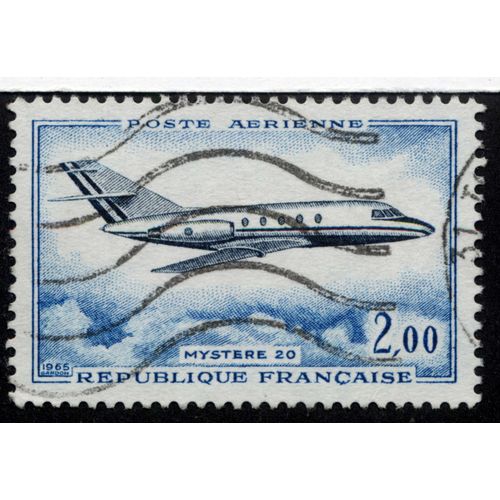 Timbre Mystère 20 , Poste Aérienne,République Française.2,00.1965.