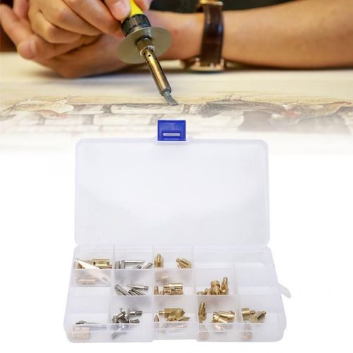 Jeu De Pointes De Stylos Pyrogravure, 57 Pièces, Accessoires De Soudage En Cuivre, Matériel De Fixation Pour La Gravure, Pointes De Soudage