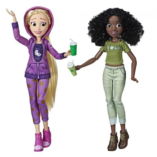 Disney Princess Disney Princesses - Poupees Tendances Comfy Squad Raiponce Et Tiana - 30 Cm