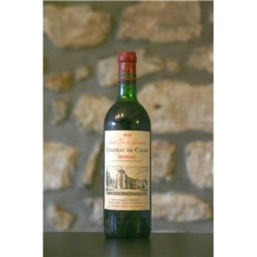Vin Rouge, Chateau De Carles 1978