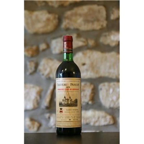 Vin Rouge, Première Cote De Bordeaux, Château Pascot 1978
