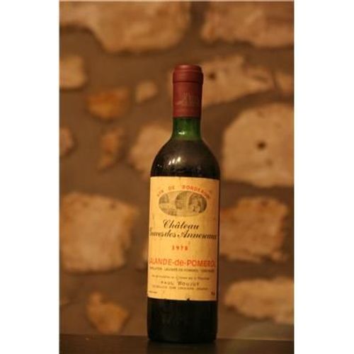 Vin Rouge, Lalande Pomerol, Château Graves Des Annereaux 1978