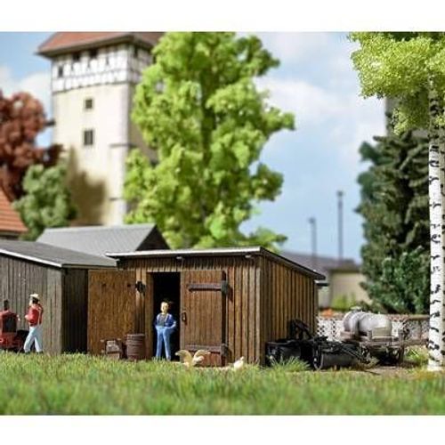 Busch 1594 Hangar En Bois H0 Kit-Busch