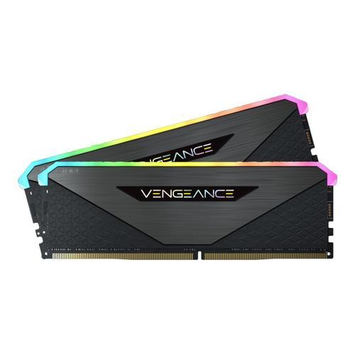 CORSAIR Vengeance RGB RT - DDR4 - kit - 32 Go: 2 x 16 Go - DIMM 288 broches - 3600 MHz / PC4-28800 - CL16 - 1.35 V - mémoire sans tampon - non ECC - noir