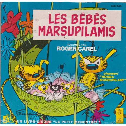Les Bebes Marsupilamis Raconte Par Roger Carel . Chanson Houba Livre Disque Le Petit Menestrel