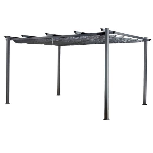 Pergola Autoportante 3 ? 4m Cassis Grise - Structure Aluminium