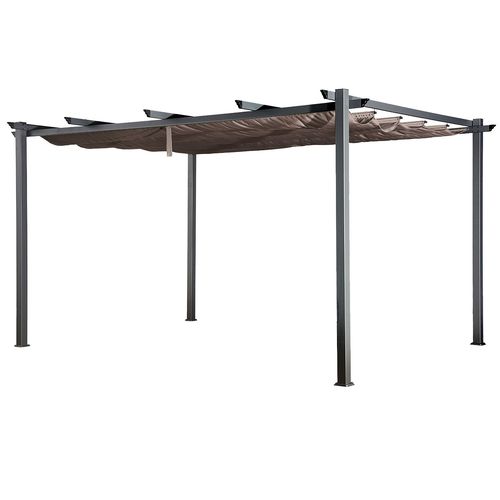 Pergola Autoportante 3 × 4m Cassis Taupe - Structure Aluminium