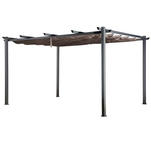 Pergola Autoportante 3 ? 4m Cassis Taupe - Structure Aluminium