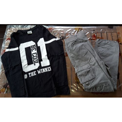 Lot : 1 Pantalon + 1 T-Shirt 12 Ans Garçon