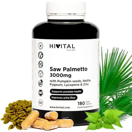 Saw Palmetto 3000 Mg. 180 Gélules Végétaliennes 