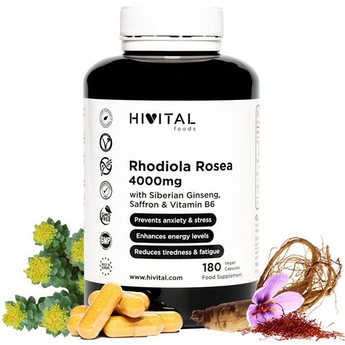 Rhodiola Rosea 4000 Mg. 180 Gélules Végétaliennes 